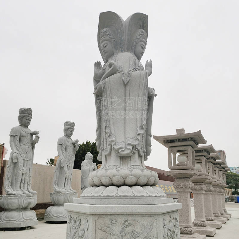 走进青岛崂山华严寺看石雕观音菩萨的艺术之美