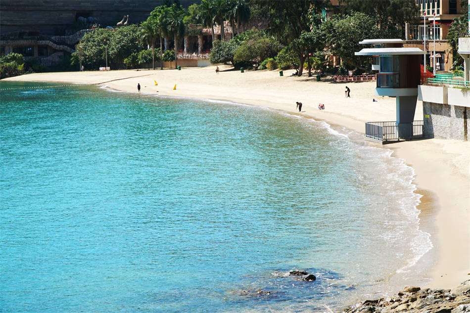 原创香港马湾珀丽湾双桥凌空渚清沙白的离岛游