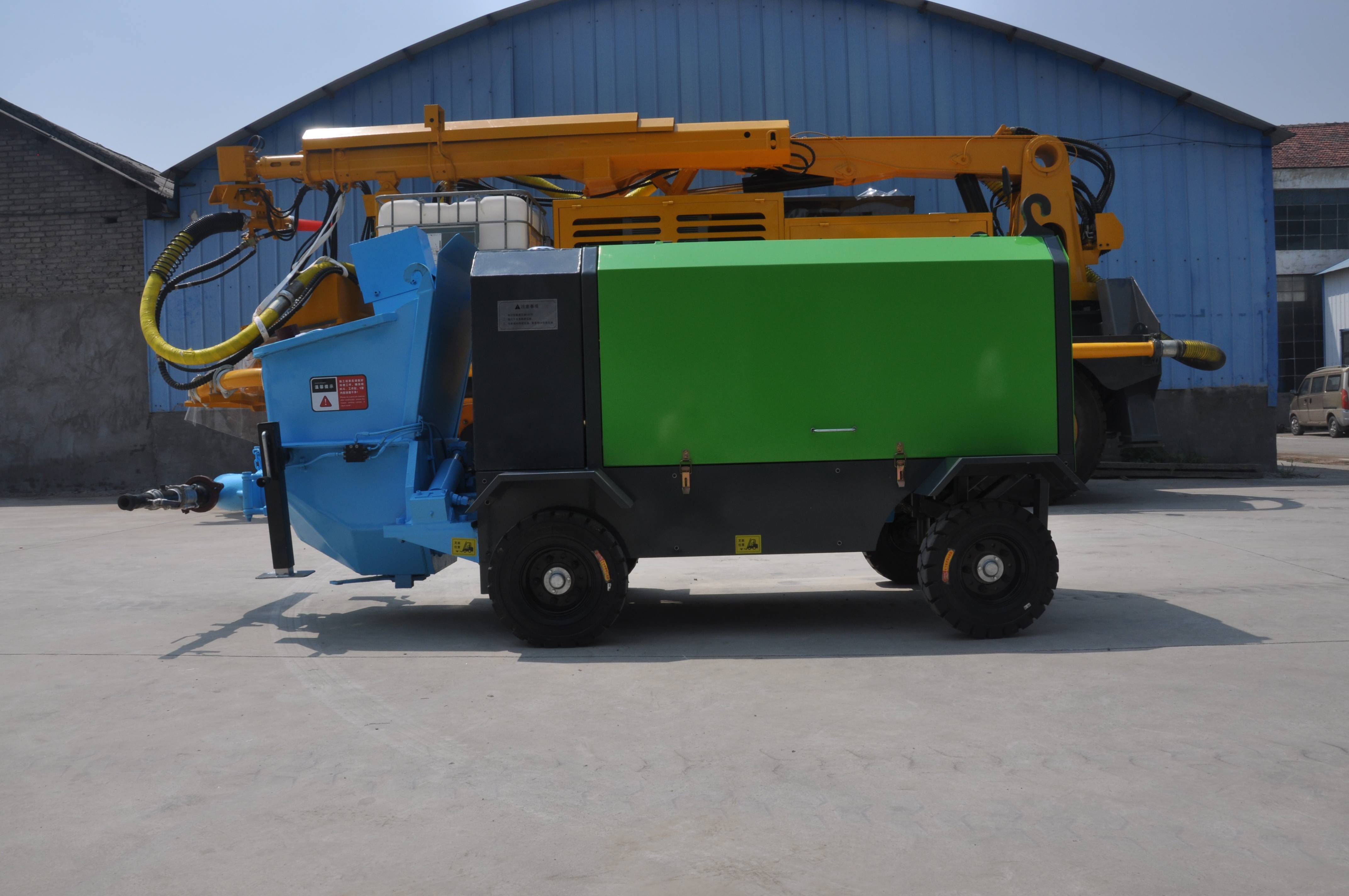 90液压湿喷机混凝土单喷头全自动湿喷机的使用方法