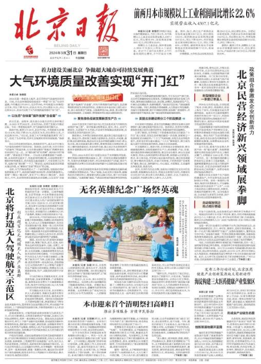 无名英雄纪念广场祭英魂北京日报