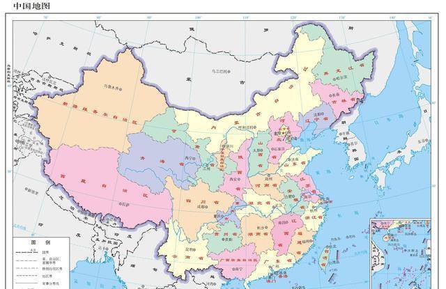 中国地图(960万平方公里土地全貌)其次就是地利.