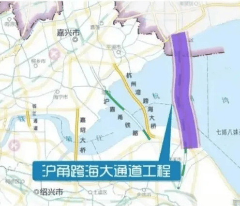 采用g15杭州湾二桥,沪甬城际铁路合建的模式,总里程70公里,跨海段全桥