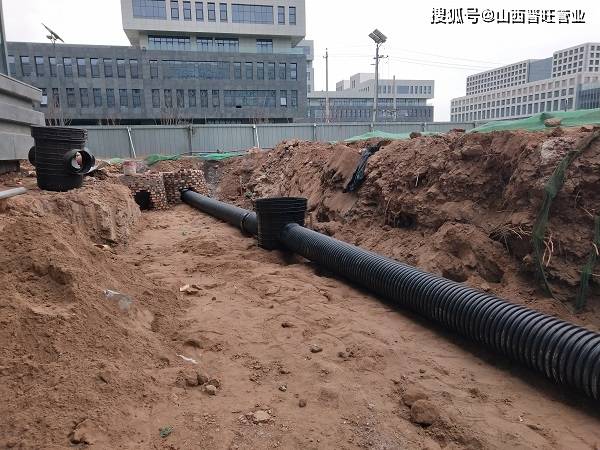 山西晋旺各种波管管施工现场图片,波纹管型号200,300,400,500,600,800