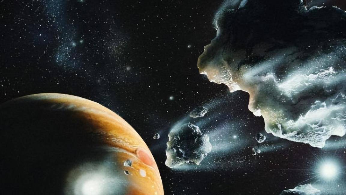 外星人和他讲,这是人类口中的木星和彗星,马上会相撞,他们来到这里