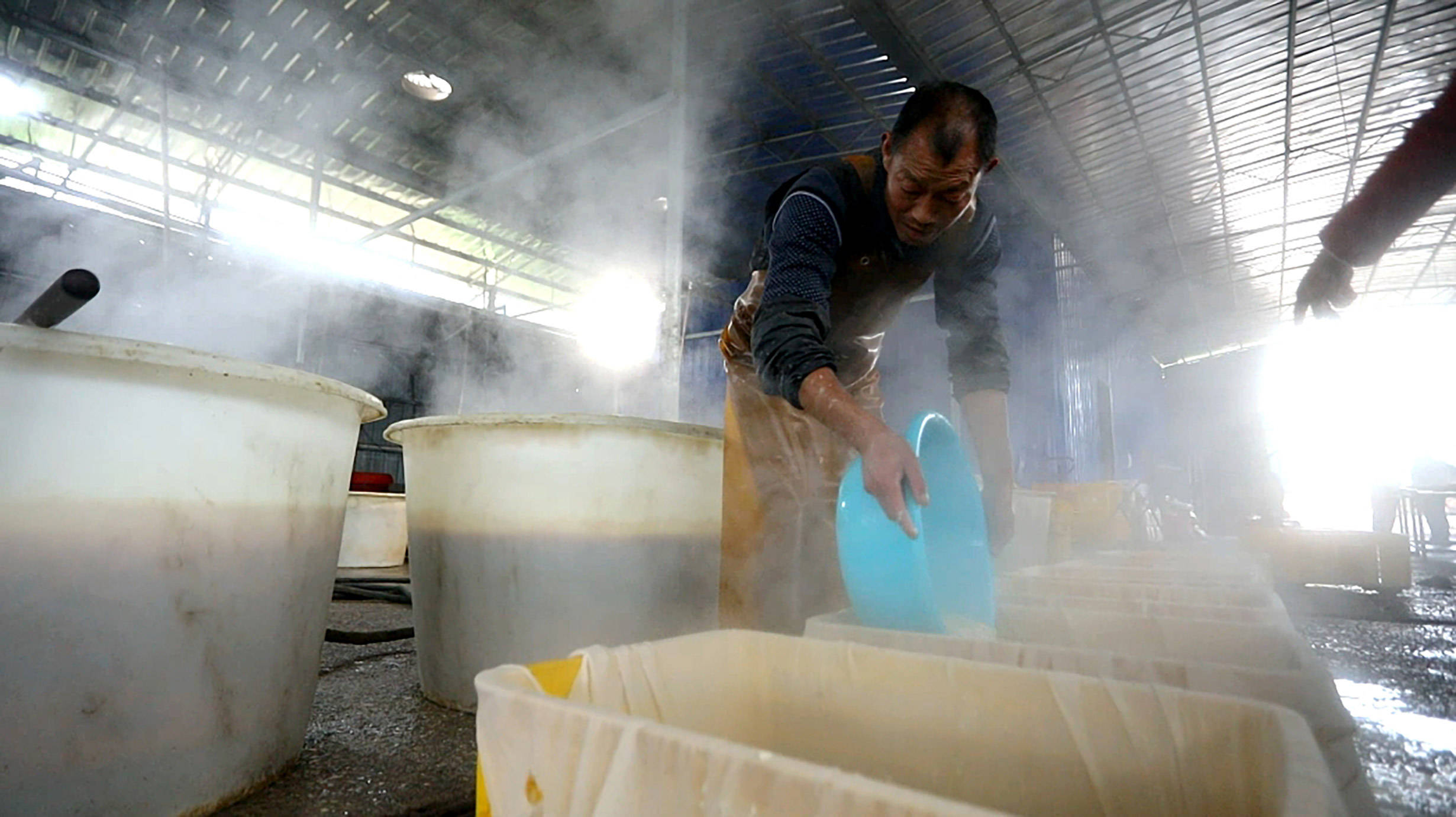 乡村振兴寻找美味湖南商人在广东平台走进安山豆腐厂