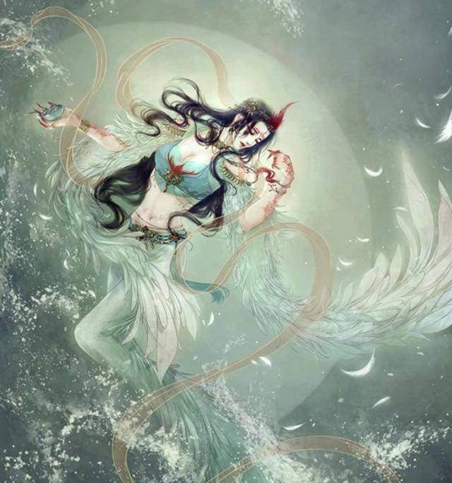 原创山海经炎帝女娃无故溺亡于东海黄帝之子东海之神却无动于衷