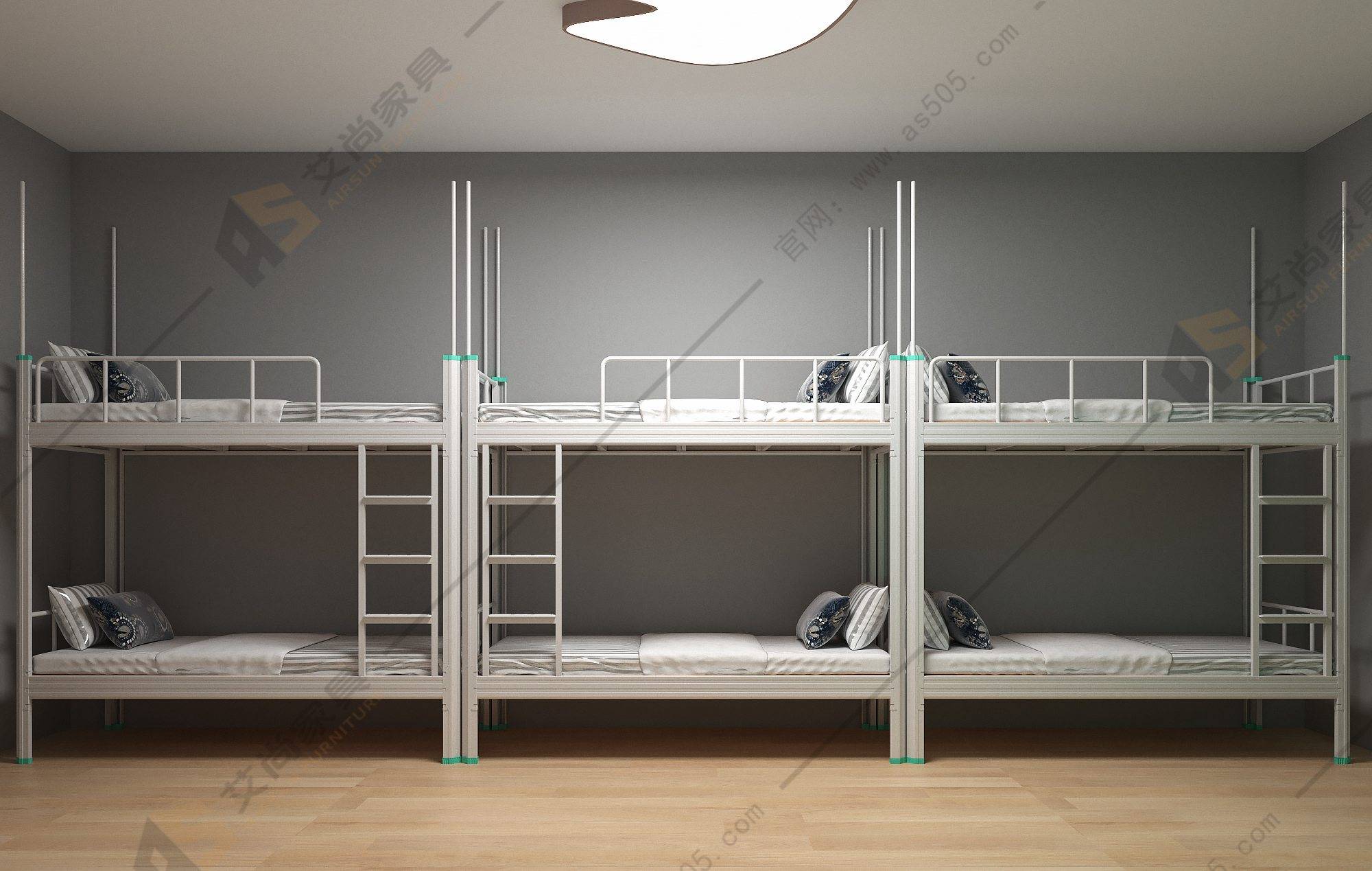 卡扣式结构的上下铺铁架床是怎样的?