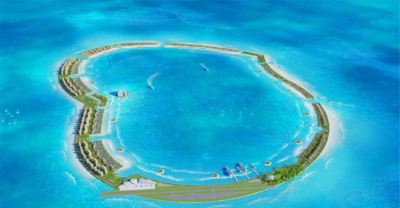 原创美济岛我国南海未来第一城填海造陆多年如今建设得怎么样