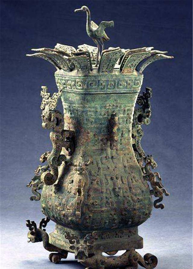 河南发现的春秋大墓中,出土只"青铜仙鹤",专家:禁止出境_造型_文物