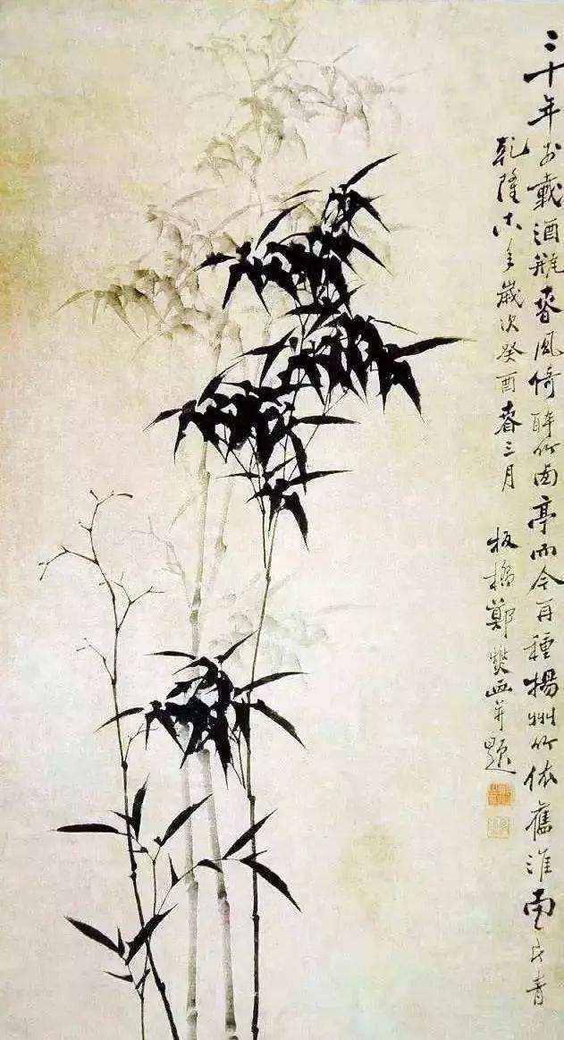 冷军画竹卖了172万他画竹却卖了1552万放大8倍所有人秒懂