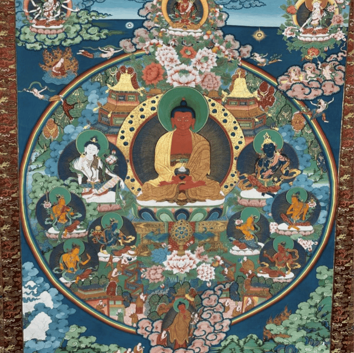 唐卡不同的颜色分别代表什么?_绘画_西藏_佛像