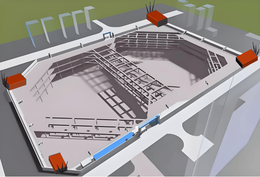 基坑支护桩位移及沉降倾斜非接触式免排线自动化监测新方式