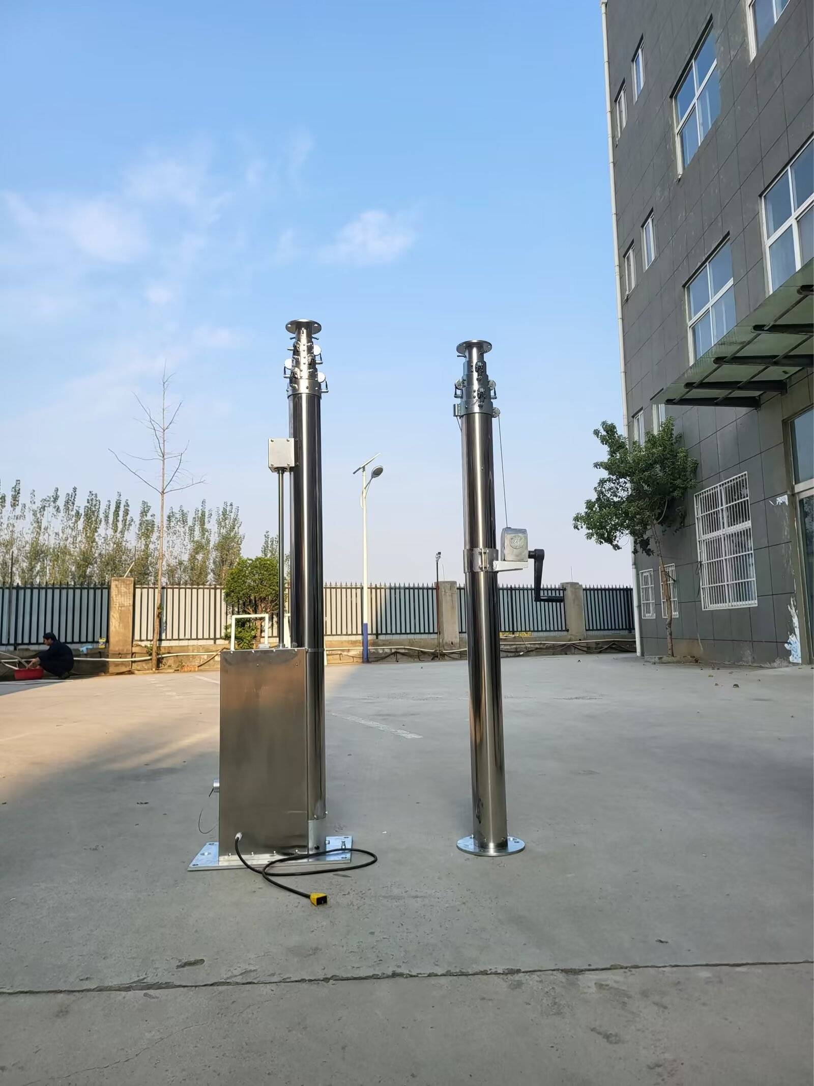 机库基站电动升降避雷针 25米电动升降避雷针