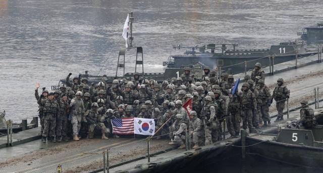美驻韩军事基地分布图图片