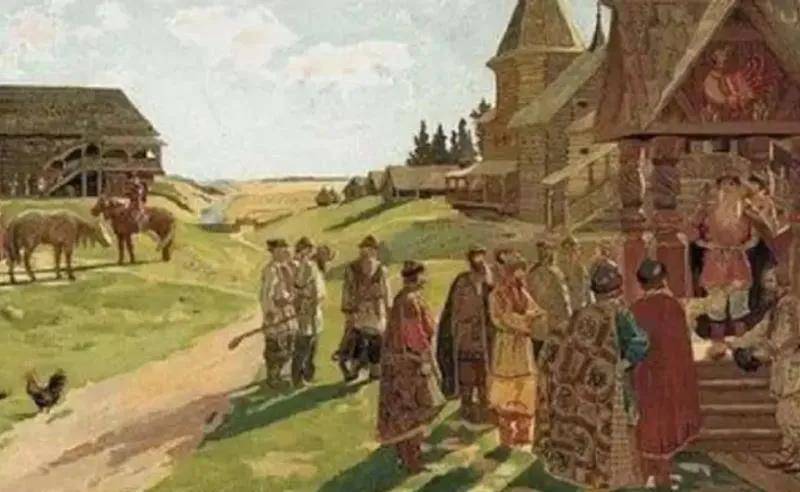 帝国时期农场景象手工业帝国因为战争的需要,大力发展海陆交通道路