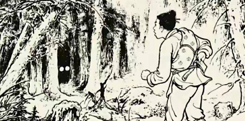 那放羊的老汉见有钱给自己,就壮着胆子,把李清河带到一个长满了古藤的