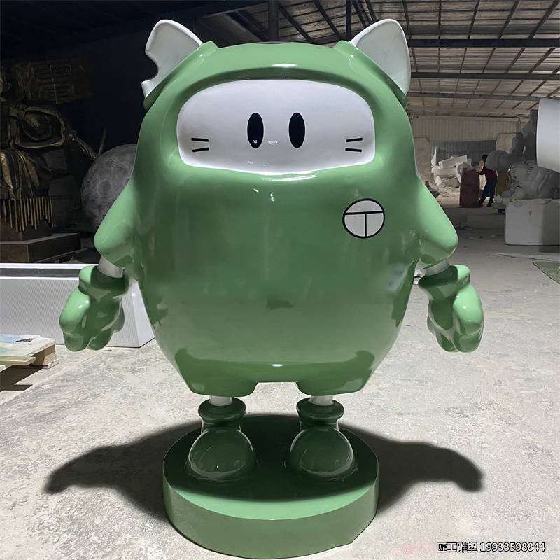 玻璃钢卡通ip形象雕塑 户外街边小品摆件