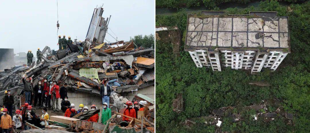 汶川大地震汉旺图片