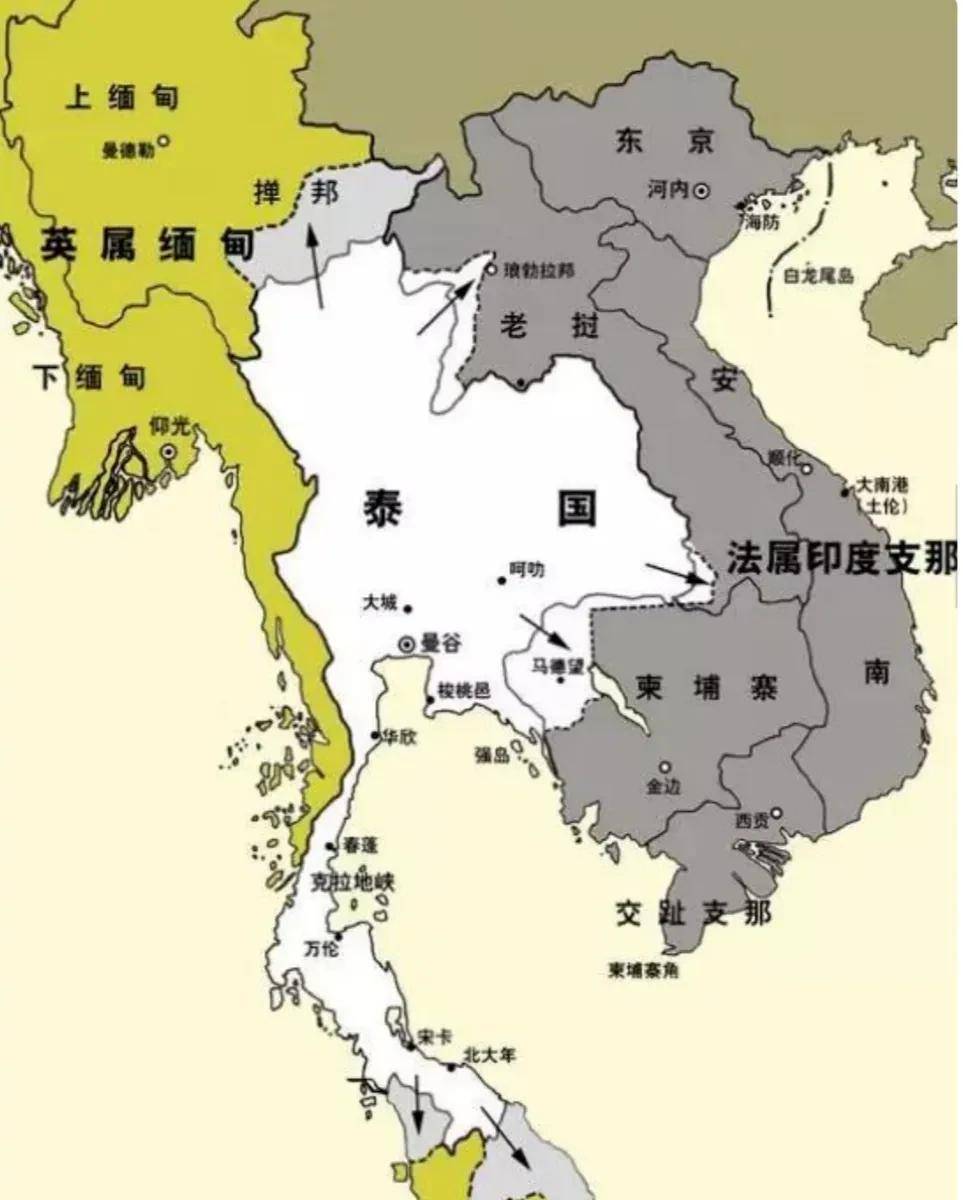 泰国版图变迁:从暹罗到泰国,它如何成为中南半岛的天选之国?