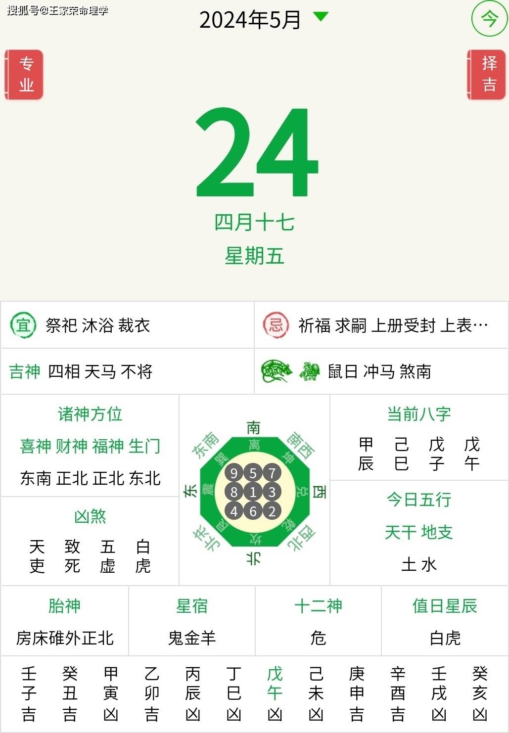 今日十二生肖运势播报 2024年5月24日