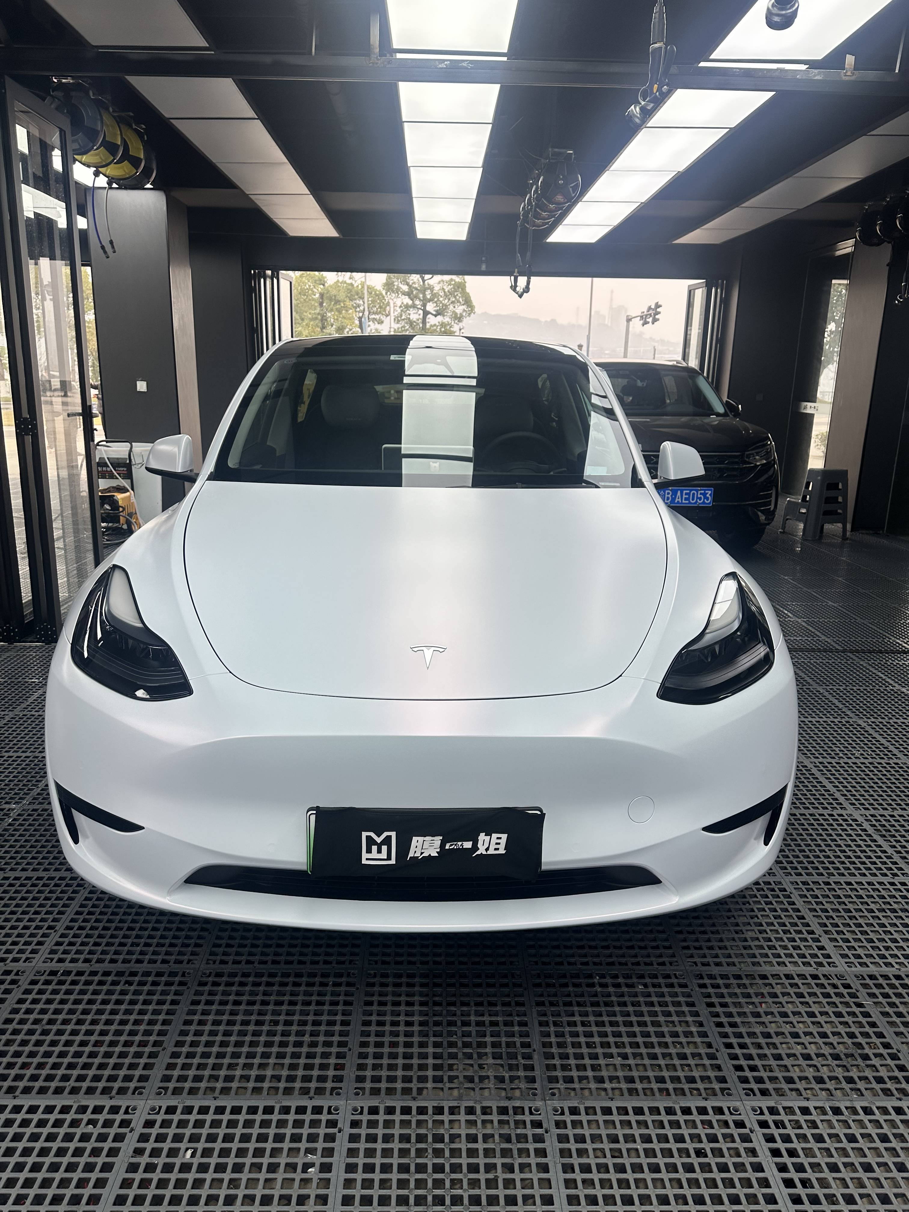 特斯拉y臻选膜一姐pet底白变红改色膜