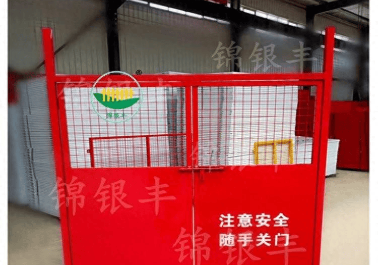 新乡电梯门锦银丰 施工电梯防护门 电梯井口防护门 施工楼层电梯门