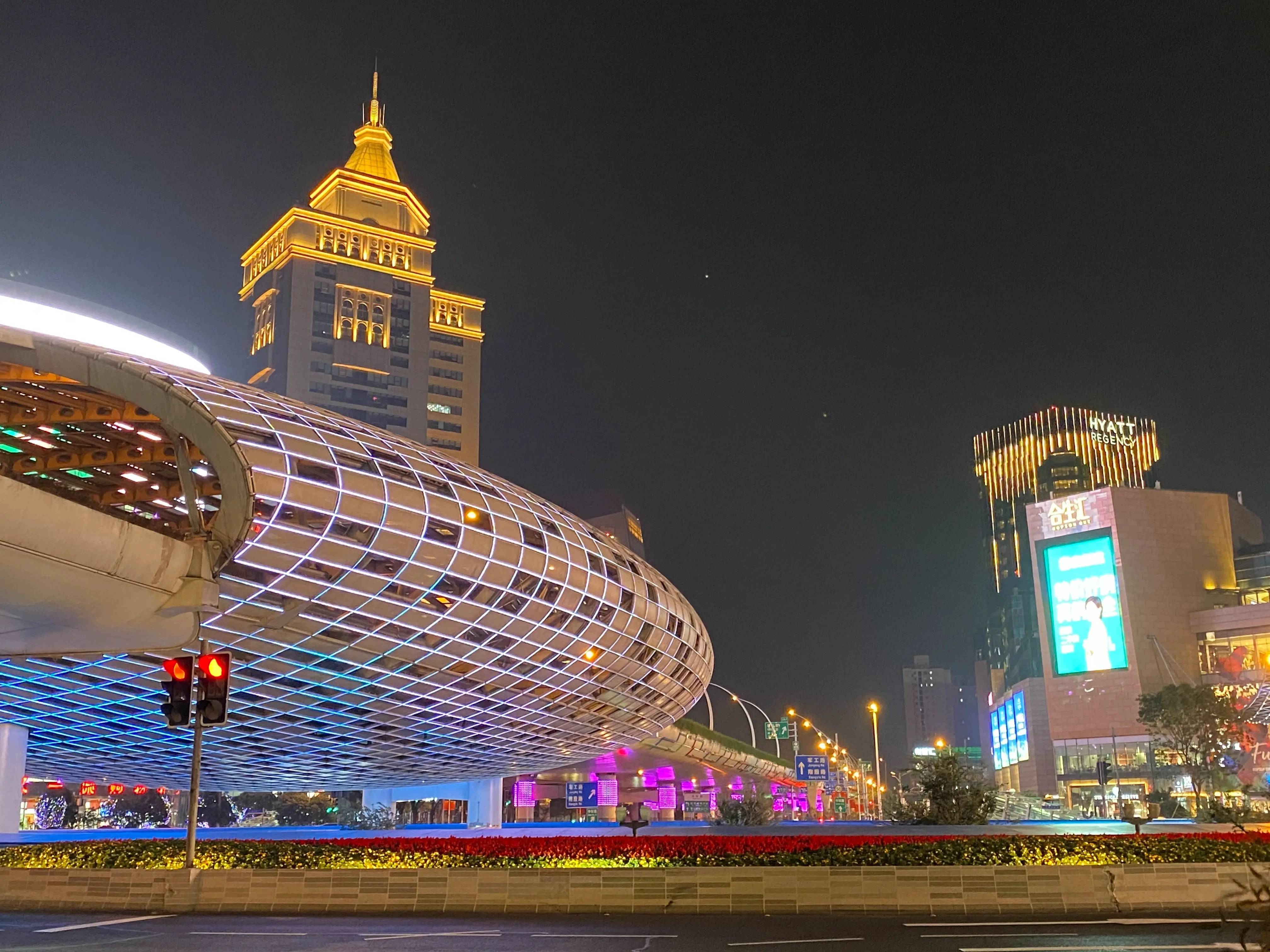 上海五角场夜景图片