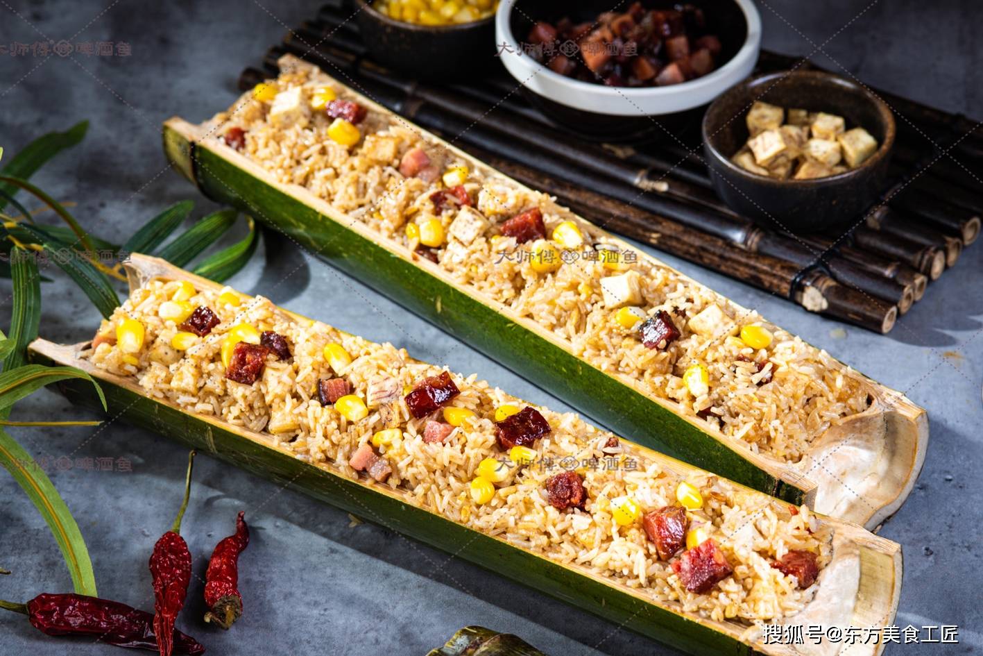 手工腊味竹筒饭阳朔田螺酿