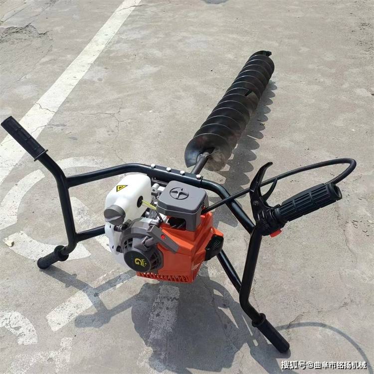 电线杆钻洞机 大马力汽油立柱挖坑机 大棚埋桩钻孔机