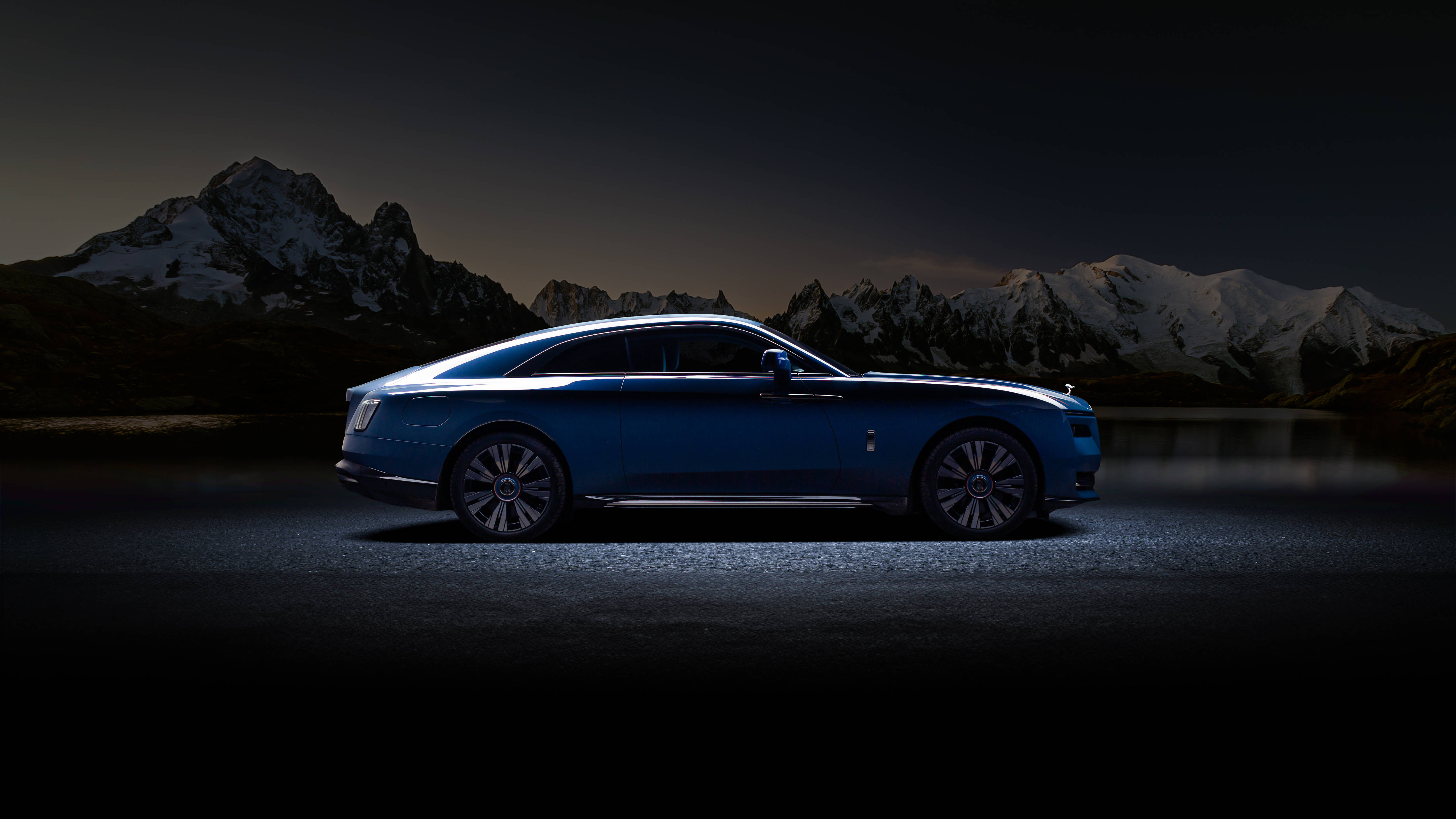 劳斯莱斯 spectre 蓝色版 5k壁纸5120x2880