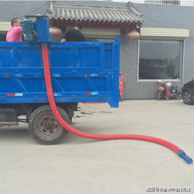 电动软绞龙车载吸粮机 下乡收粮软管抽粮机 两相电家用吸料机