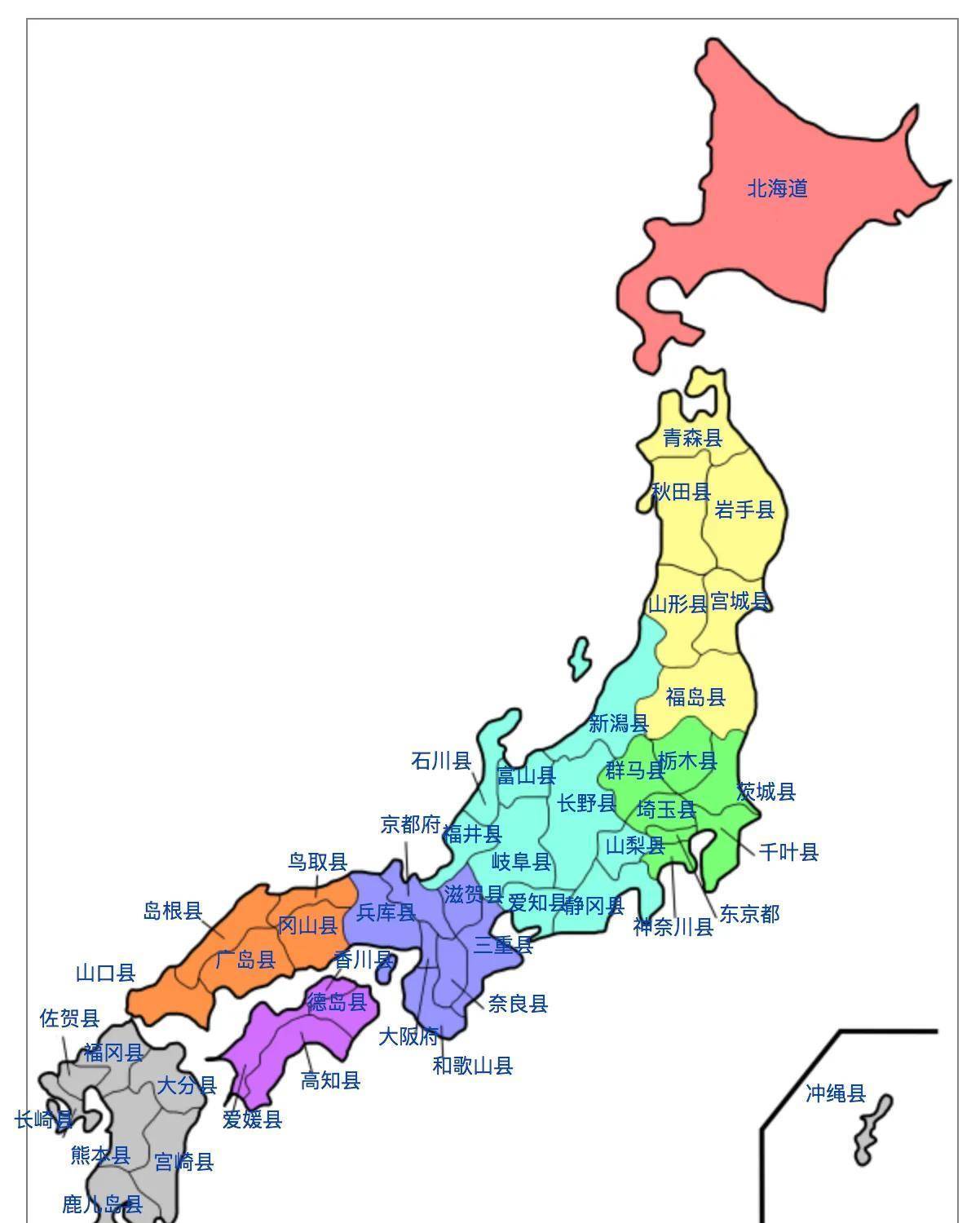 日本领土范围图片