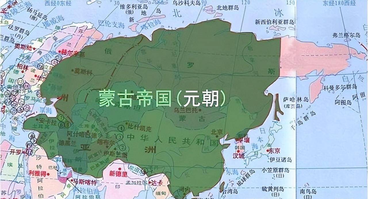 元朝领土最大时的面积图片