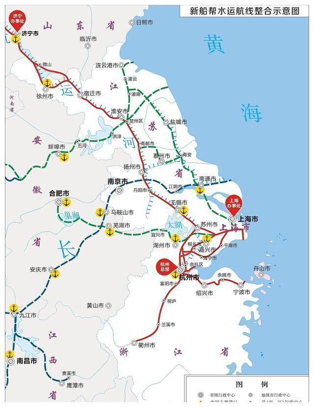在安徽,江淮运河在2022年开始试通航,淮河上游和长江的水运被打通;也