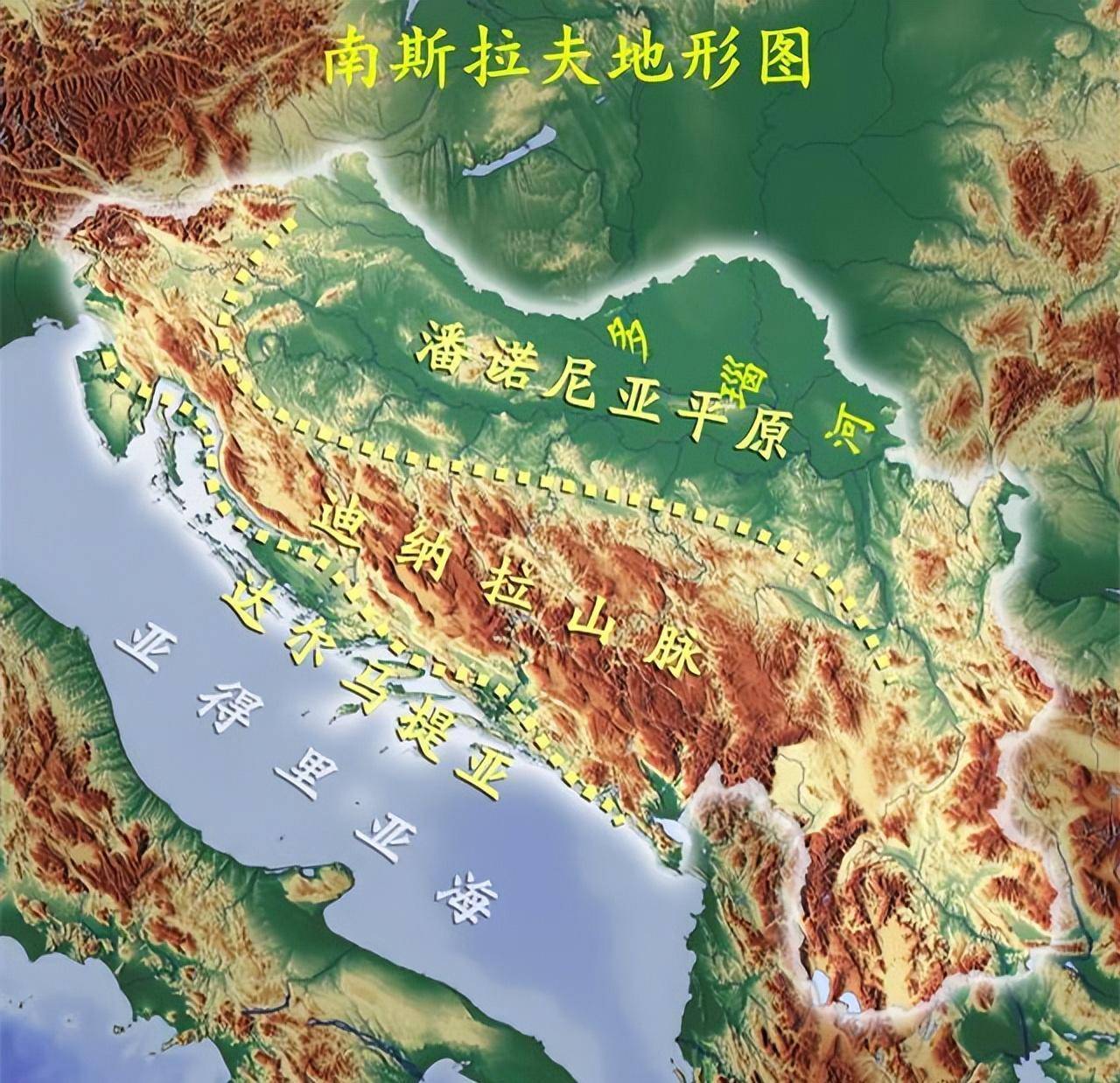 北欧三国地形图图片