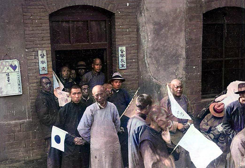1937年10月,河北石家庄沦陷前后的侵华日军和当地百姓