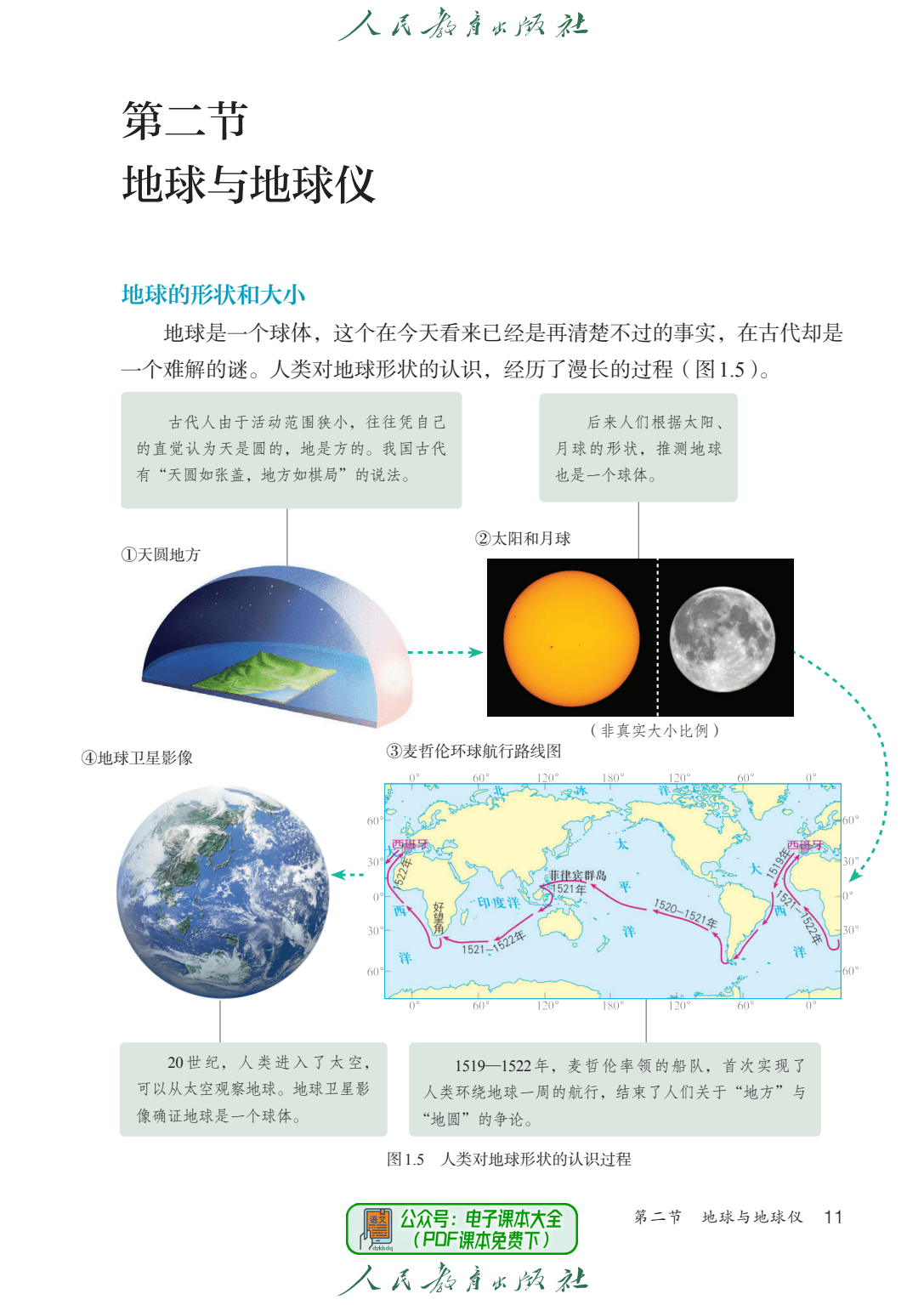 2024秋最新正式版七上地理7年级上册初中初一电子课本pdf高清版教科书