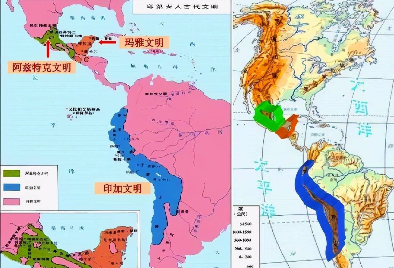 阿兹特克帝国地图图片