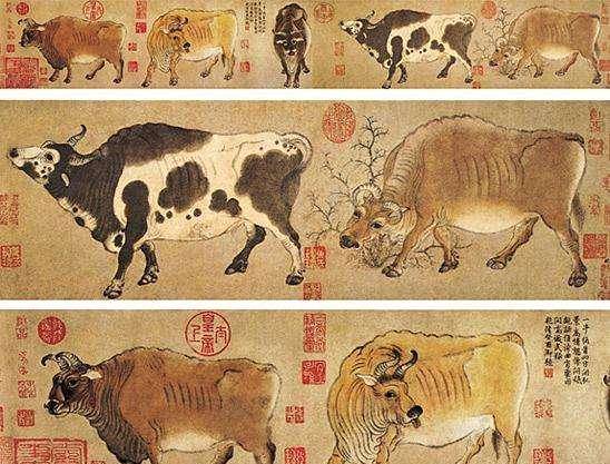 名画五牛图》卖了6万,齐白石徒弟跟着画了一幅,结果卖出590万