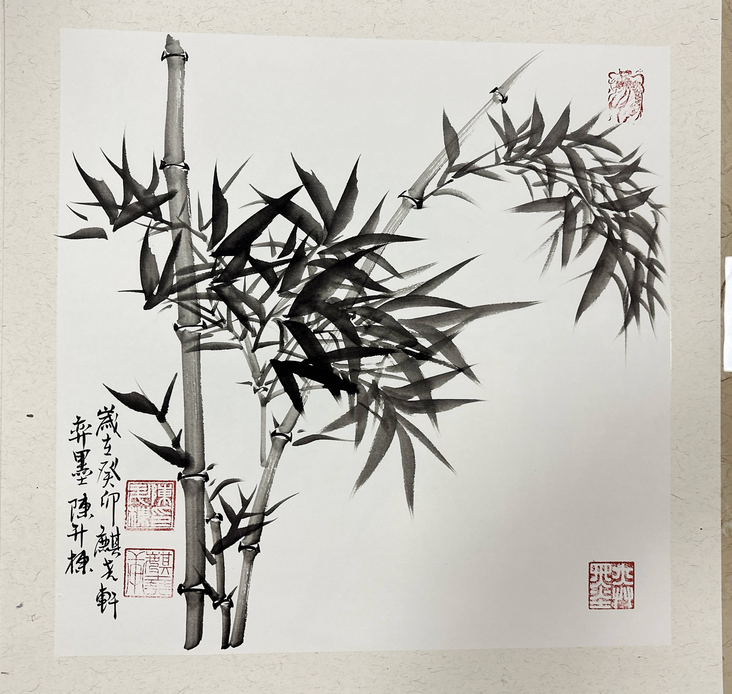 陈升栋先生国画竹子:清风高节,墨韵悠长