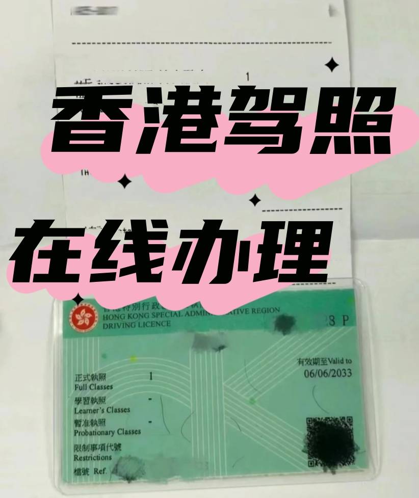 香港驾驶证样本图片