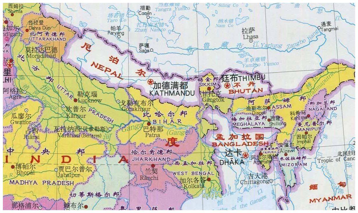 印度的肘腋之患,东北六邦问题,能否纳入中国的战略布局?