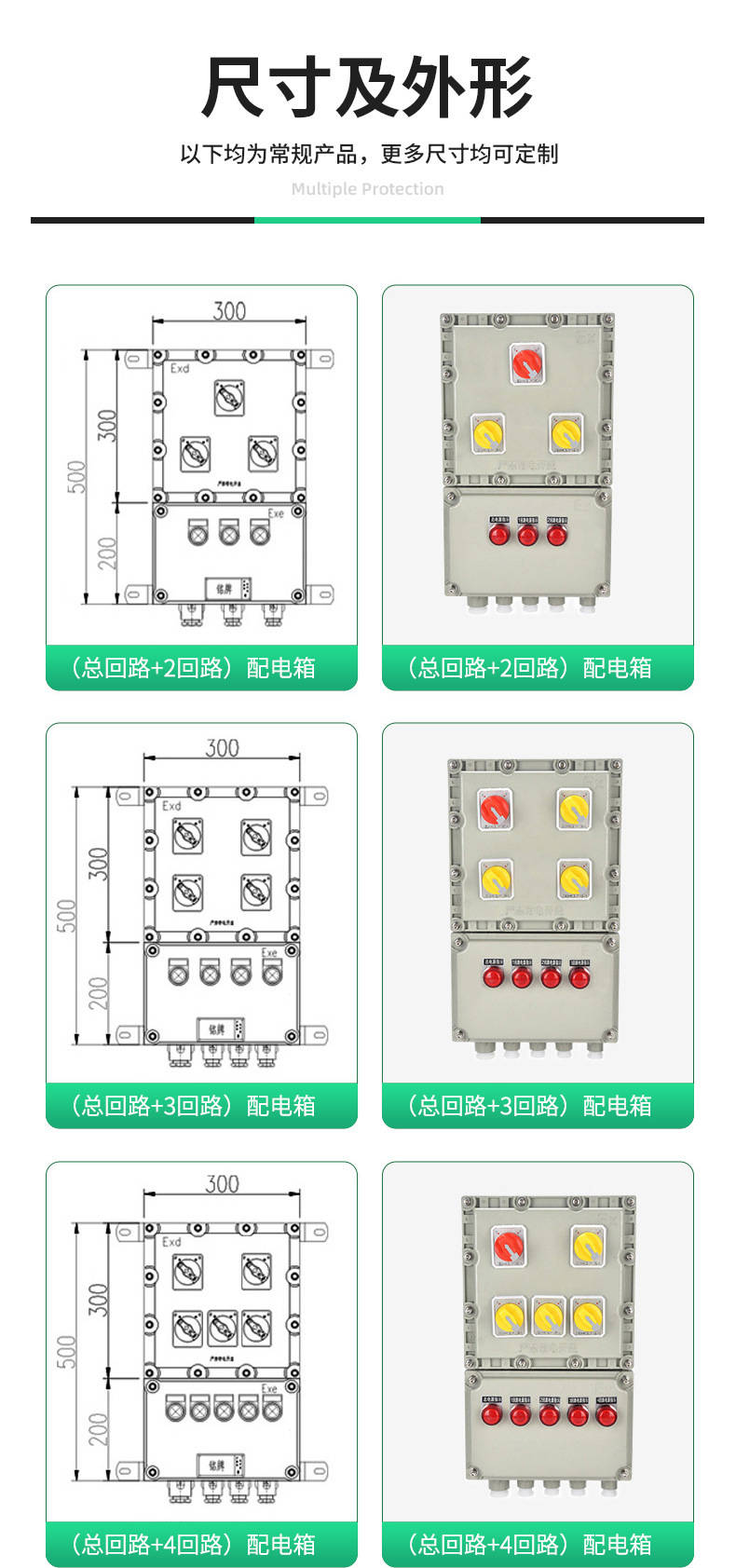防爆检修箱电源箱防爆检修插座箱动力配电箱厂家价格空箱控制柜图
