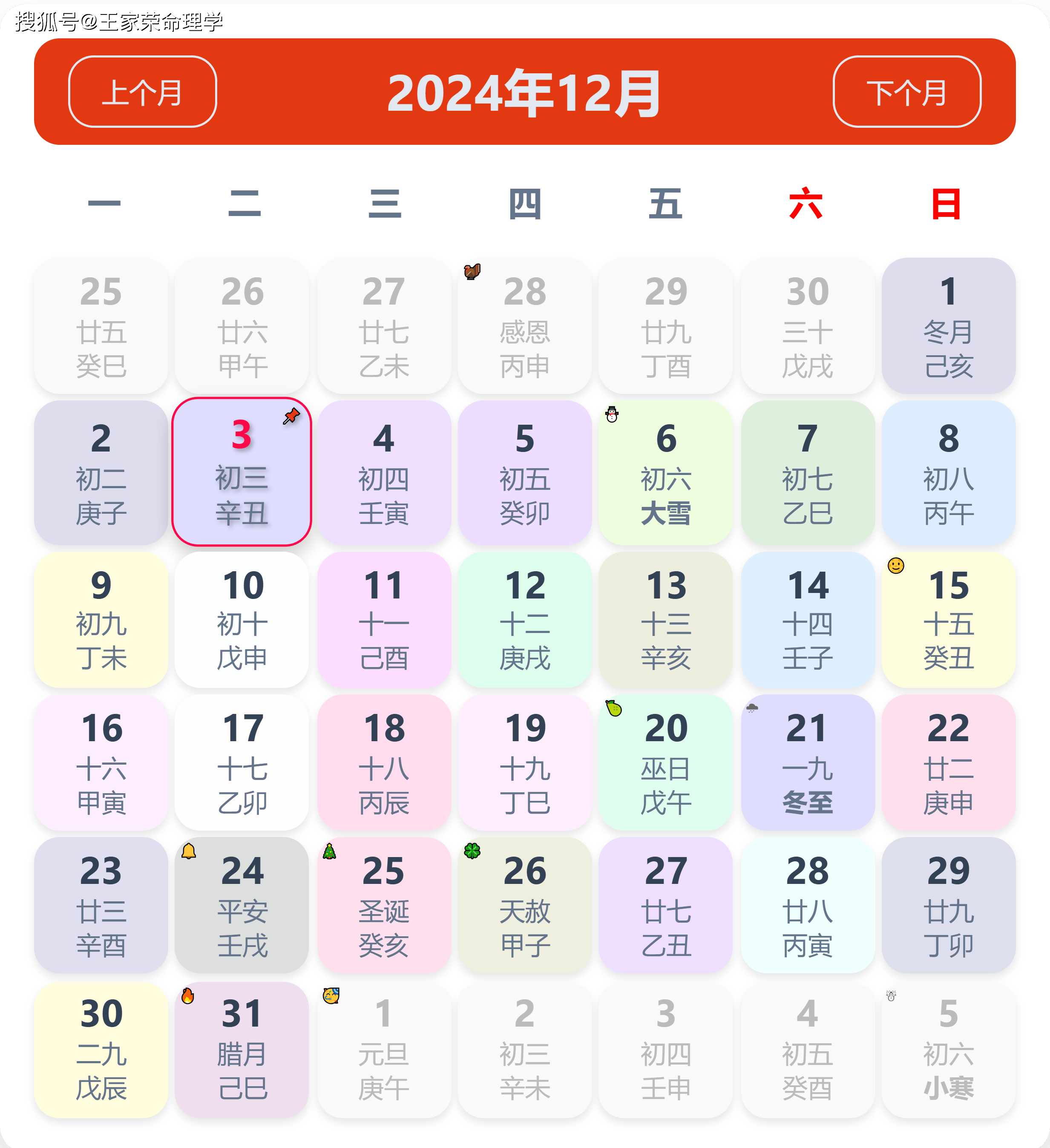 老黄历看日子生肖运势查询（2024年12月3日）