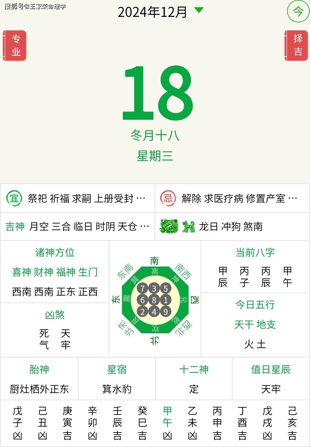 今日十二生肖运势播报2024年12月18日