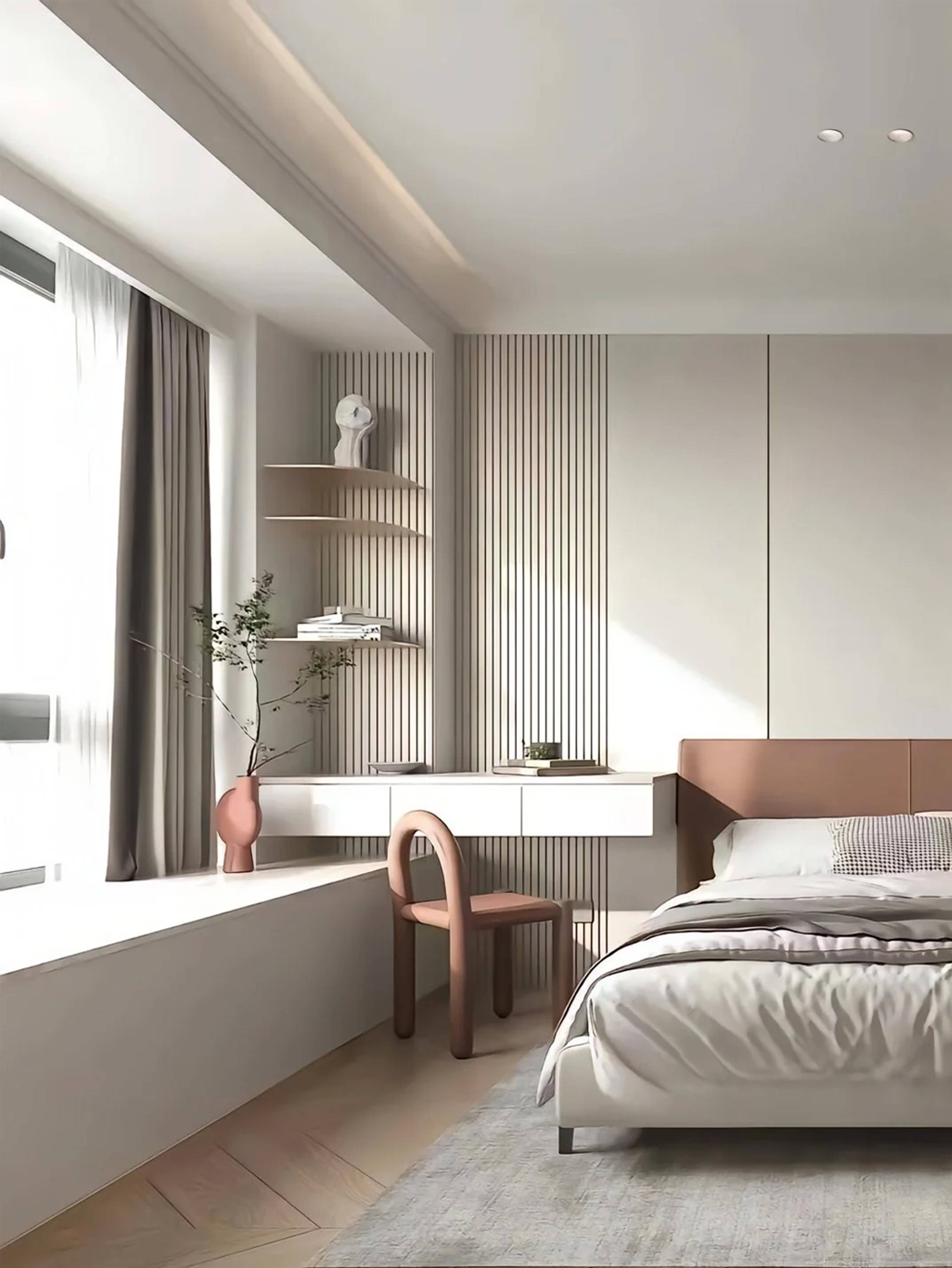 让飘窗不再鸡肋,9款飘窗梳妆台直接抄作业