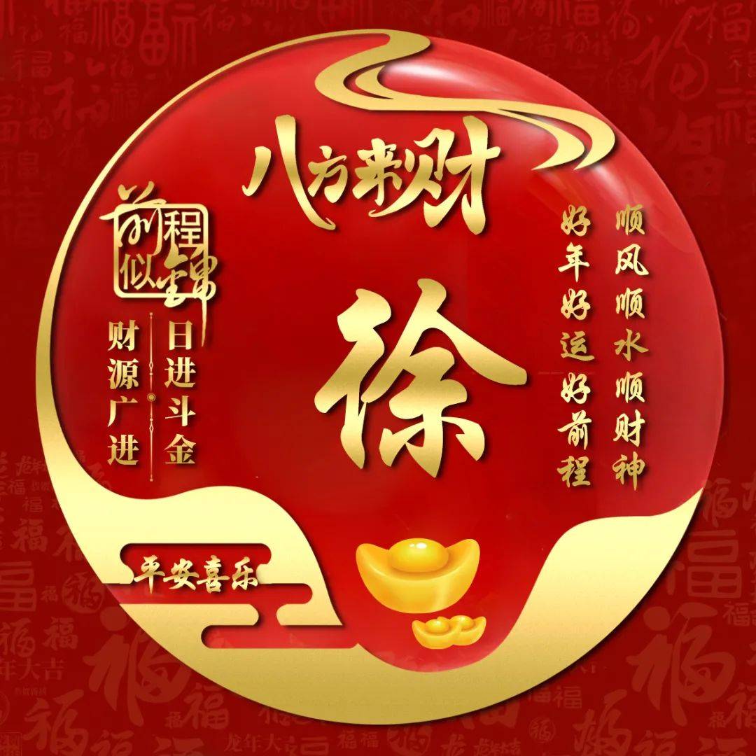 2025八方来财好运转运姓氏头像