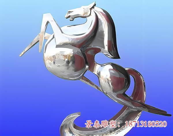 制作的抽象奔腾马雕塑真是艺术与精神的典范之作