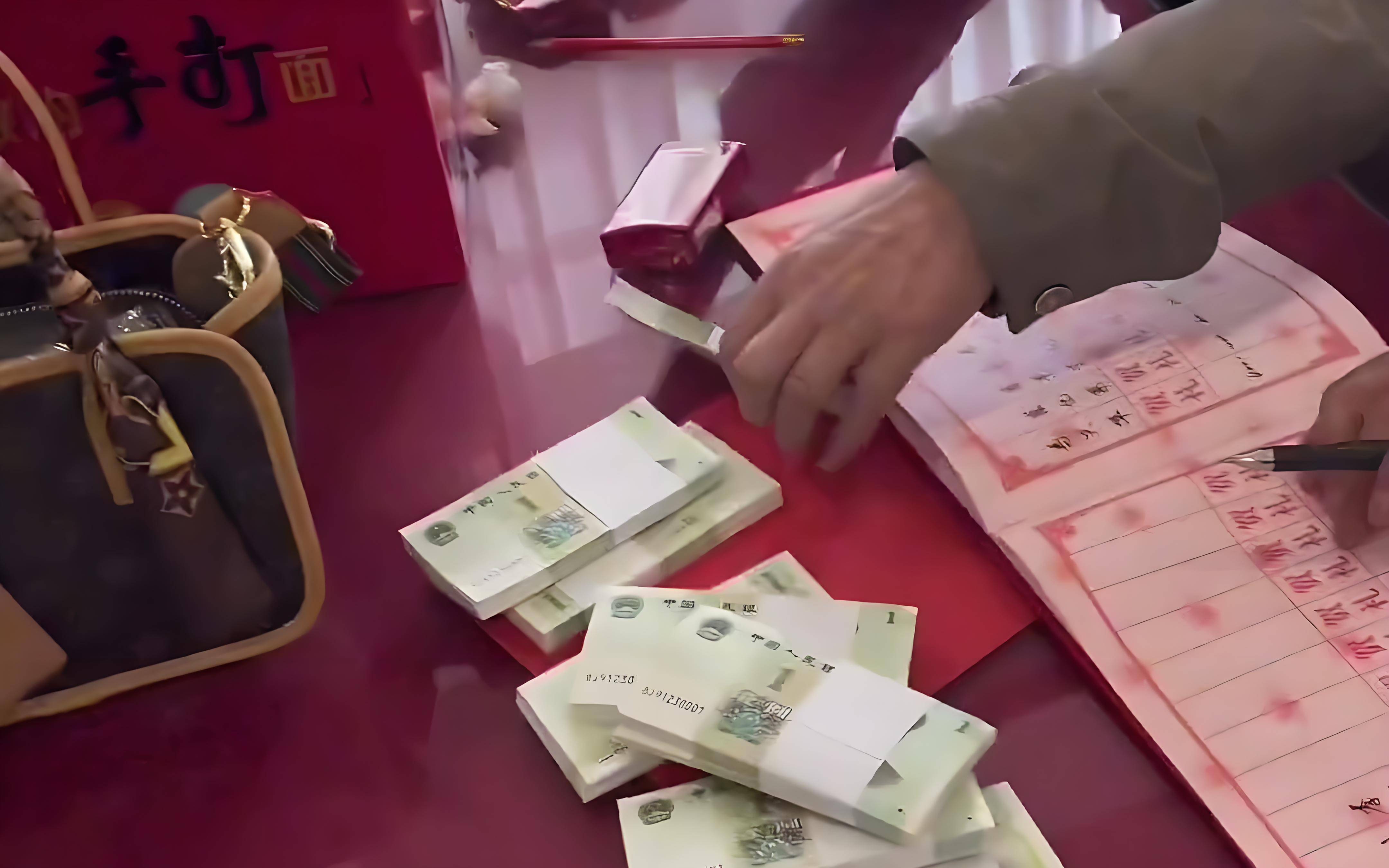 兄弟结婚男子随十捆一元礼金_搜狐网