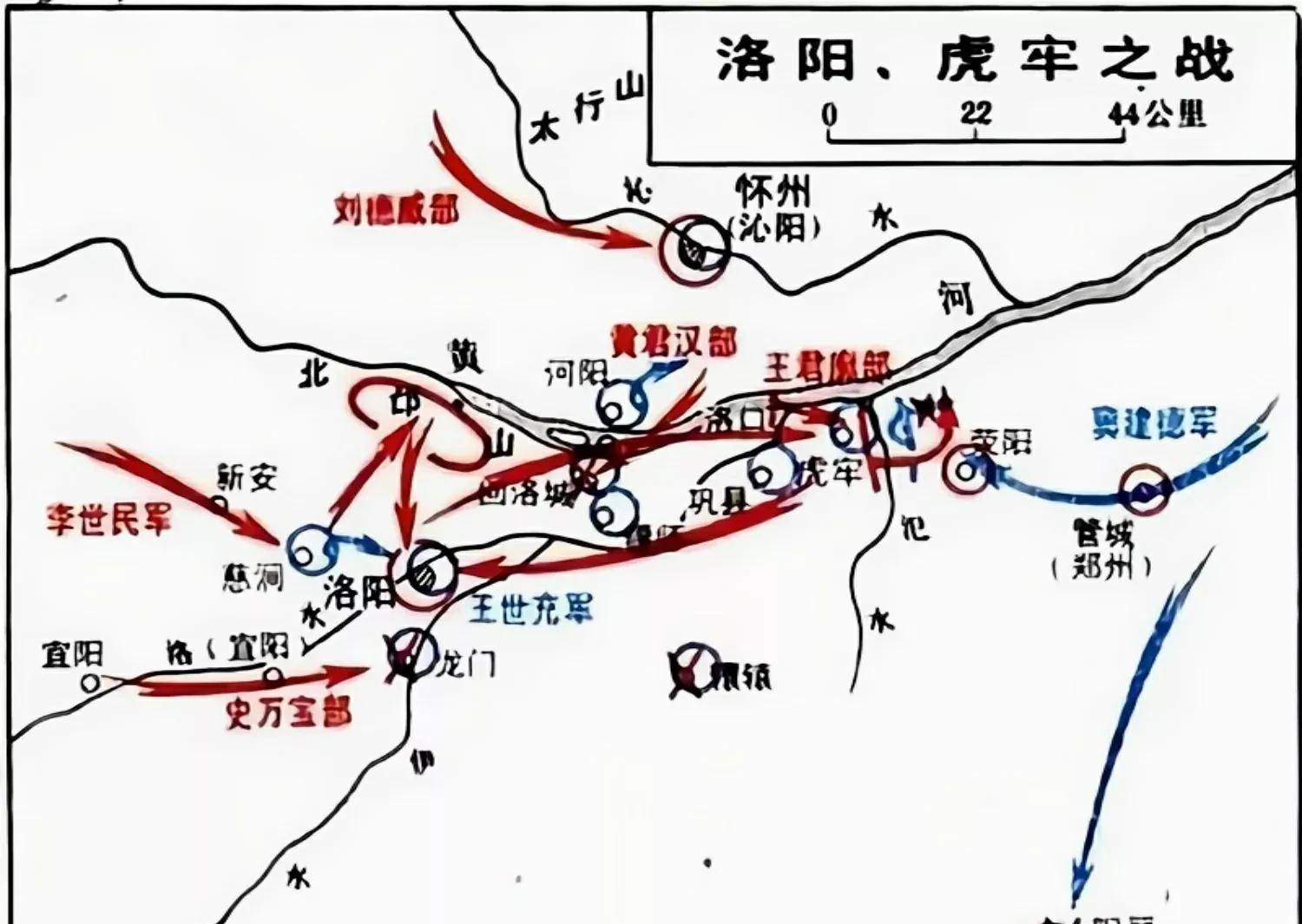 李世民自率3500最精锐的玄甲军,扼守窦建德西进要道虎牢关,窦建德十万